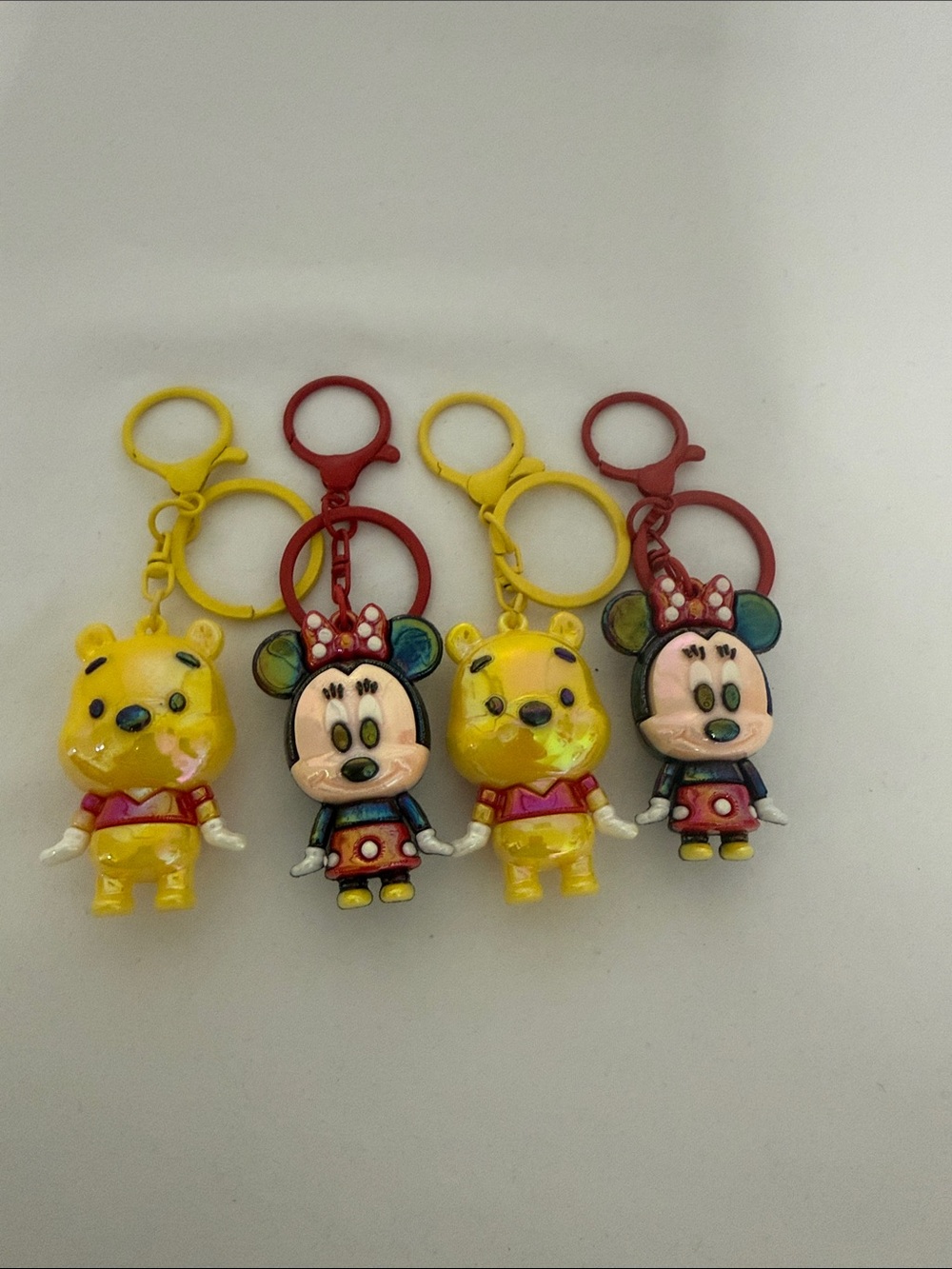 Fashion to Figure Yellow Winnie & Minnie Character Keychain Set